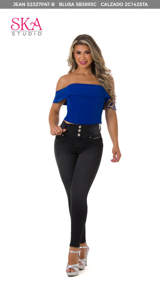 Blusa Hombros Descubiertos  5B3893C - Azul Royal