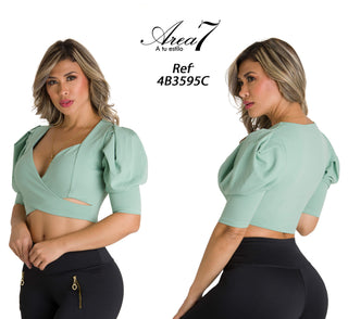 Blusa Manga Corta 4B3595C - Pistacho