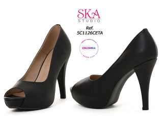 Calzado Modelo Tacon 5C1126CETA - Negro