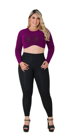 Blusa corta 7B5963C - Fucsia