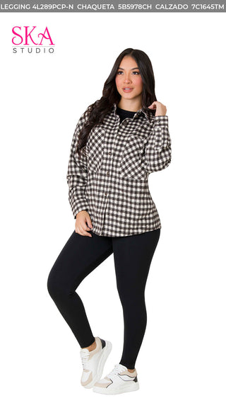 Chaqueta Cuello Camisero 5B5978CH - Estampado