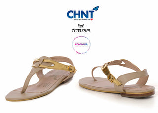 Sandalia Plana  7C307SPL - Beige