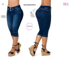 Jinny Capris Levantacola 52440CAPN-N - Azul Oscuro