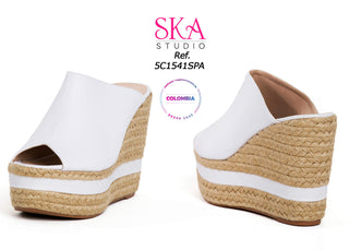 Sandalia De Plataforma 5C1541SPA - Blanco