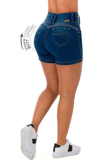 Page Shorts Levantacola Pretina Normal 71147SHPN-B - Azul Medio