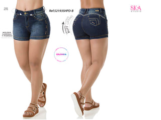 Ortega Shorts Levantacola Pretina Delgada 52193SHPD-B - Azul Oscuro
