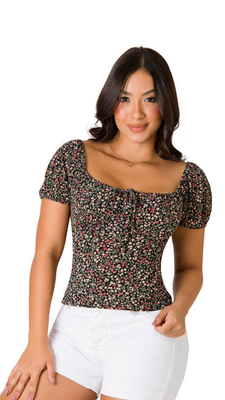 Blusa Escote Cuadrado 7B5366B - Estampado