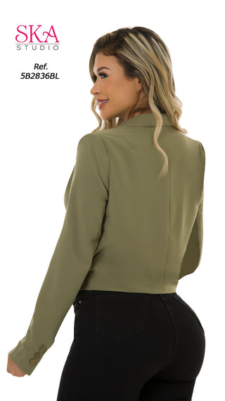Blusa Manga Larga 5B2836BL  - Verde Oliva