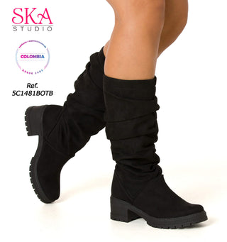 Botas Tacon Medio 5C1481BOTB - Negro
