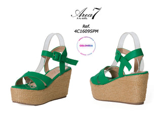 Sandalia Plataforma 2 Tiras 4C1609SPM - Verde