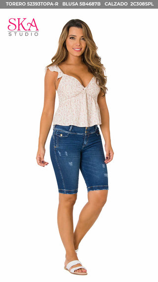 Blusa sin Manga 5B4687B - Estampado