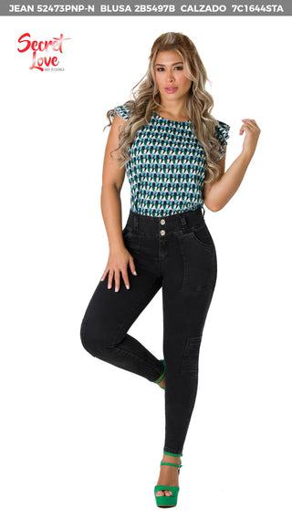 Blusa Manga Bolero 2B5497B - Estampado
