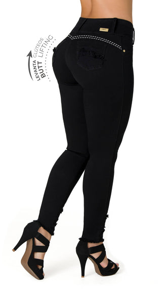 Hildegarde Jeans Levantacola Bota Tobillero 52404PNT-B - Negro