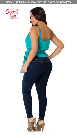 Jorry Jeans Levantacola 21318PAP-N - Petroleo