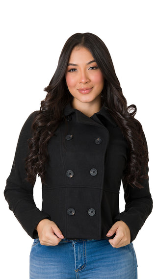 Chaqueta con botones 4B5997CH - Negro