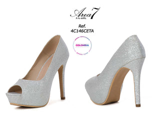 Calzado Modelo Tacon 4C146CETA - Plata