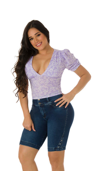 Blusa Manga Corta 4B4647B - Estampado