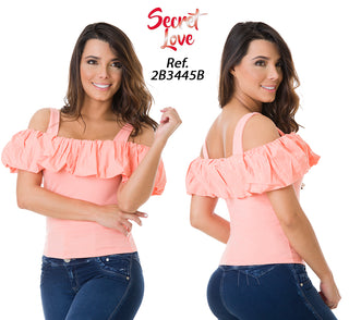 Blusa Manga Corta 2B3445B - Salmon