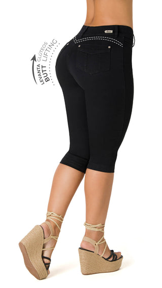 Joamina Capris Levantacola 71215CAPD-B - Negro