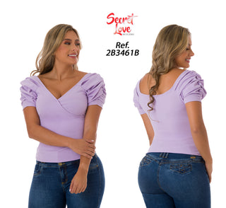 Blusa Manga Corta 2B3461B - Lila