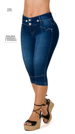 Jinny Capris Levantacola 52440CAPN-N - Azul Oscuro