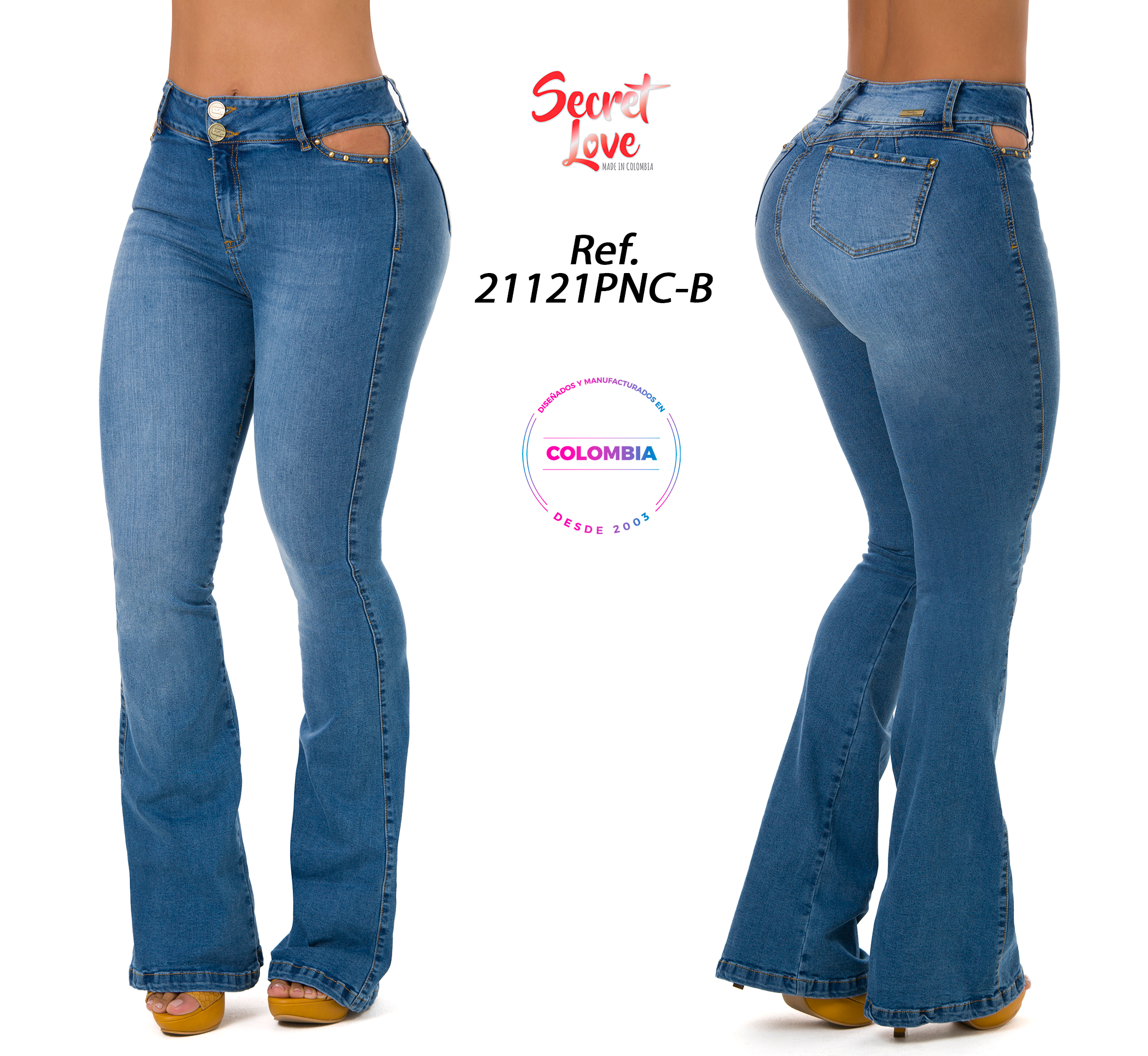 Calça flare jeans deals 2019