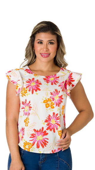  Blusa Con Estampado Floral 5B5352B - Estampado