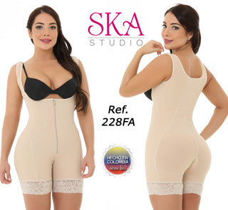 Fajas Colombianas Compresion Media 228FA - Beige