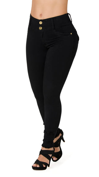 Hildegarde Jeans Levantacola Bota Tobillero 52404PNT-B - Negro