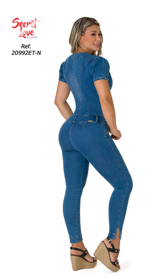Evvie Jeans Levantacola Bota Tobillero 20992ET-N - Azul Medio