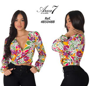 Blusa Estampada 4B5048B - Estampado