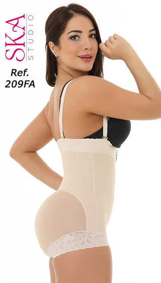 Fajas Colombianas Compresion Media 209FA - Beige