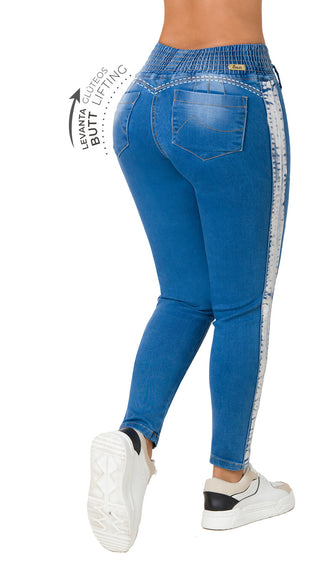 Jean Levanta Cola Tobillero 71279PET-B - Azul Medio