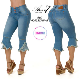 Lozano Capris Levantacola Pretina Ancha 40033CAPA-B - Azul Claro