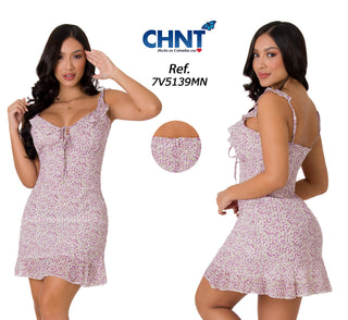 Vestido Con Estampado Floral 7V5139MN - Estampado