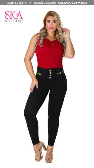 Blusa Sin Mangas 5B5689B - Rojo