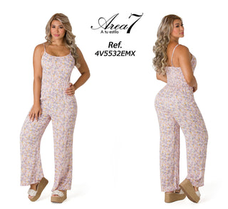 Enterizo Maxi Cuello Recto 4V5532EMX - Estampado
