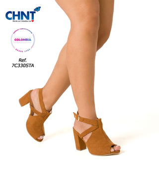 Sandalias Con Correa y Talón Descubiertos 7C330STA - Miel