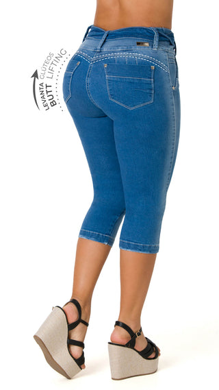 Jonie Capris Levantacola 52453CAPN-B - Azul Medio