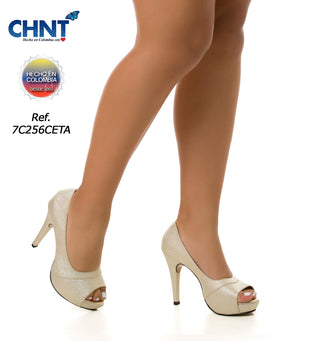 Calzado Modelo Tacon 7C256CETA - Dorado