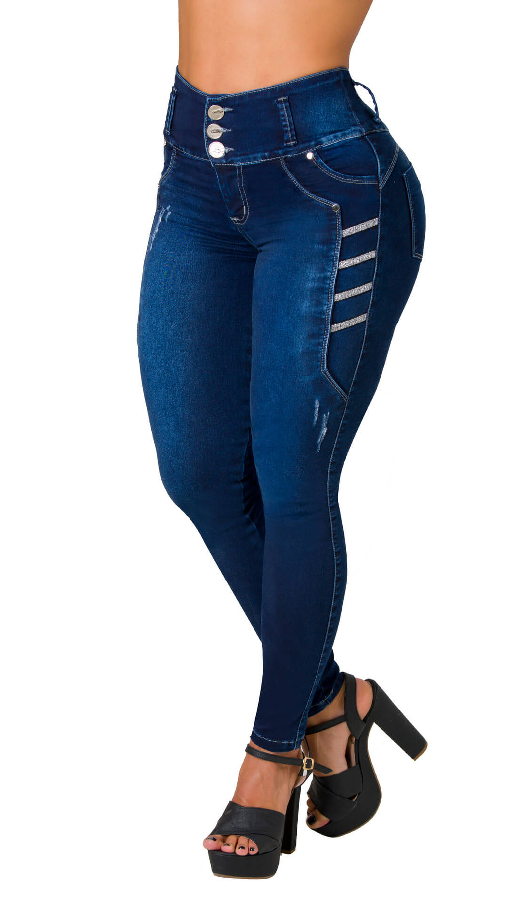 Jean Levanta Cola Skinny Secret Love 21383PAPB Ska Studio Usa