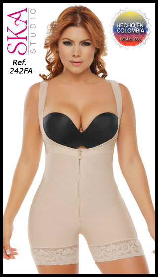 Fajas Colombianas Compresion Media 242FA - Beige