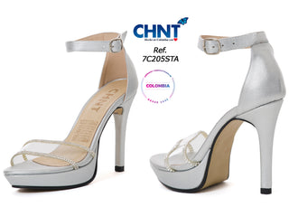 Calzado Modelo Tacon 7C205STA - Plata