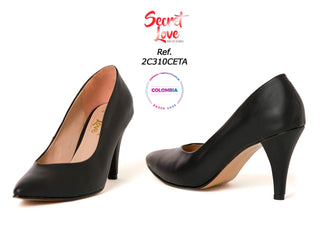 Tacón Con Puntera Cerrada 2C310CETA - Negro