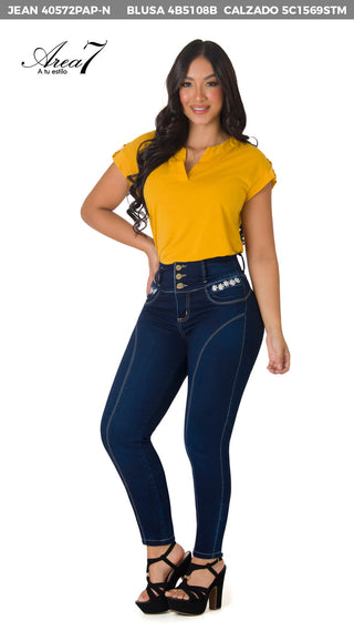 Blusa Manga Corta 4B5108B - Mostaza
