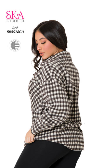 Chaqueta Cuello Camisero 5B5978CH - Estampado