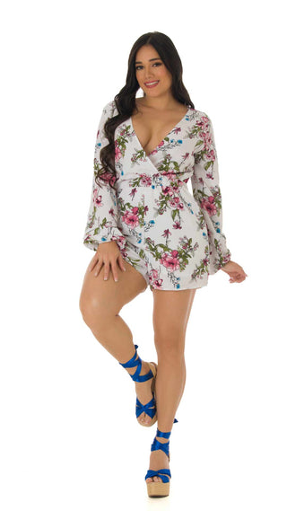 Enterizo Corto Estampado Floral 4V4467EMN - Estampado