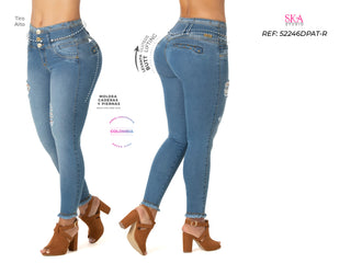 Geovanni Jeans Levantacola Bota Tobillero 52246DPAT-R - Azul Medio