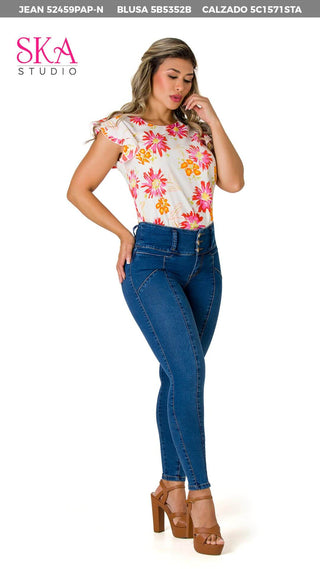  Blusa Con Estampado Floral 5B5352B - Estampado