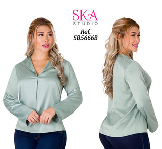 Blusa Manga Larga 5B5666B - Verde